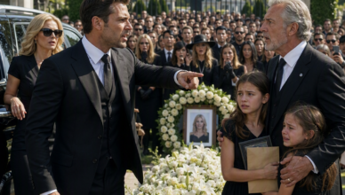 # En el funeral de mi hija, mientras la tierra aún estaba fresca sobre su tumba, mi yerno señaló a sus tres pequeñas y dijo: «El lunes las llevaré a los servicios sociales. Mi prometida no piensa criarlas».  Lo dijo con una sonrisa.  No tenía la menor idea de que aquellas tres niñas ya habían escondido el cuaderno, las grabaciones y el sobre que harían que su boda se viniera abajo antes de que pudiera pronunciar el esperado «Sí, acepto».