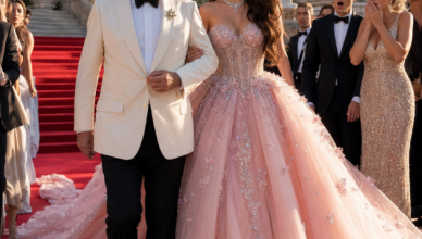 «Mi esposo se avergonzaba de mi vestido barato y me escondió durante la fiesta de su empresa… pero entonces su jefe multimillonario vio mi collar y reveló un secreto que lo cambió todo».