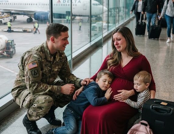 Seis años después, encontré a Evelyn en el aeropuerto con dos niños que se parecían a mí
